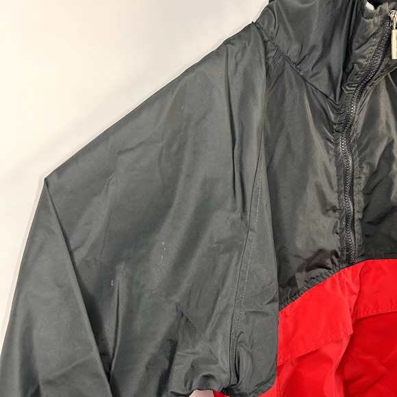 Vintage White Sierra Windbreaker Womens M Half Zip Colorblock Fall Jacket - Picture 5 of 16